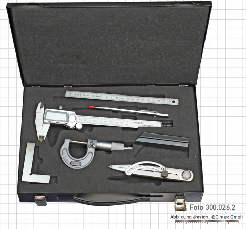 Measuring tools set A2, 7 pcs, for training